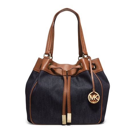 michael kors blue purse|michael kors blue denim purse.